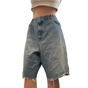 Long Denim Shorts